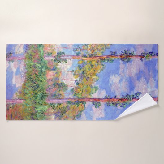 Poplars in de zon, Monet Badhanddoek (Badhanddoek)