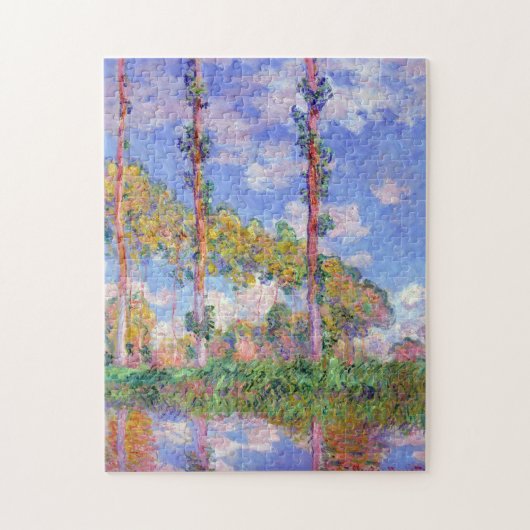 Poplars in de zon, Monet Legpuzzel (Verticaal)