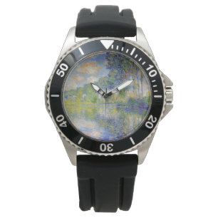 Poplars op de Epte (door Claude Monet) Horloge