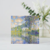 Poplars op de Epte (door Claude Monet) Kaart (Staand voorkant)