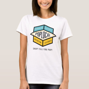 Poplokale volledige kleur t-shirt