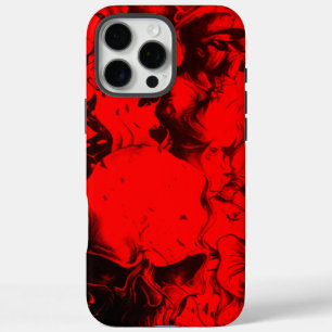 Popmuzikant Portretten Levendig Karmozijn & Goud iPhone 16 Pro Max Hoesje