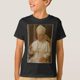 Popo Trump Vaticaanse Kerk Paus Trump Funny Christ T-shirt