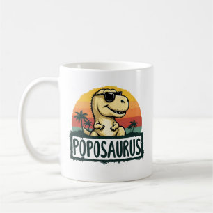 Poposaurus Dinosaur Grandpa Saurus Vaderdag Koffiemok