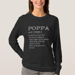 Poppa Definition Grandpa Vaderdag Gifts - Mannen T-shirt