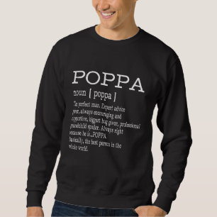 Poppa Definition Grandpa Vaderdag Gifts - Mannen Trui