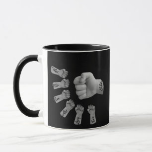 PopPa en kinder hand naar handen Mok