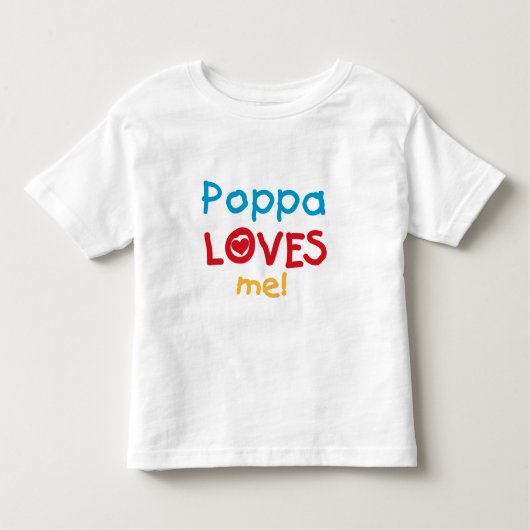 Poppa m'aime T-shirts et cadeaux (Devant)