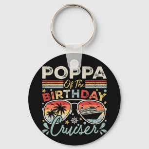 Poppa van de Verjaardag Cruiser Vakantie Cirkel Sleutelhanger