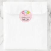 Poppen Bakkerij Doos Verzegeling Ronde Sticker (Tas)