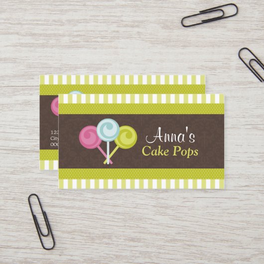 Poppen bakkerij visitekaartje (Voorkant / Achterkant in situ)