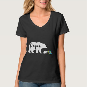 Poppen Beer Autism Awareness Support Family Aut T-shirt