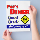Poppen Diner Keuken Art Flyer (Hand)
