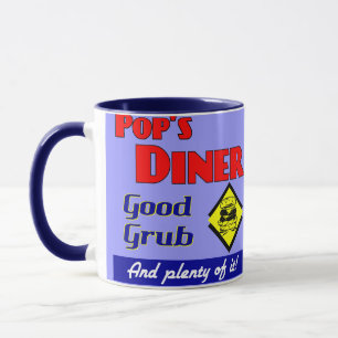 Poppen Diner Retro Art Koffie Mok