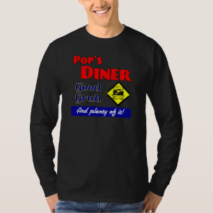 Poppen Diner Retro Keuken Kunst T-shirt