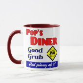 Poppen Diner Retro  Koffie Mok (Links)
