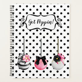 Poppen Dot Planner Baker Black White