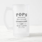 Poppen | Funny Grandfather is voor oude jongens Matglas Bierpul (Links)