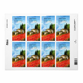 POPPEN IN TUSCANY ETIKET (Full Sheet)