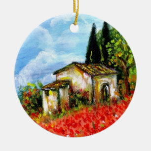 POPPEN IN TUSCANY KERAMISCH ORNAMENT