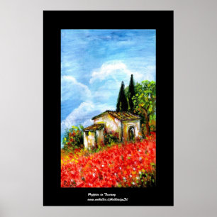 POPPEN IN TUSCANY POSTER