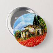 POPPEN IN TUSCANY RONDE BUTTON 7,6 CM (Voorkant /achterkant)