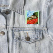 POPPEN IN TUSCANY VIERKANTE BUTTON 5,1 CM (In situ)