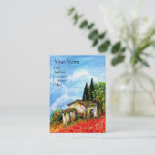 POPPEN IN TUSCANY VISITEKAARTJE (Staand voorkant)