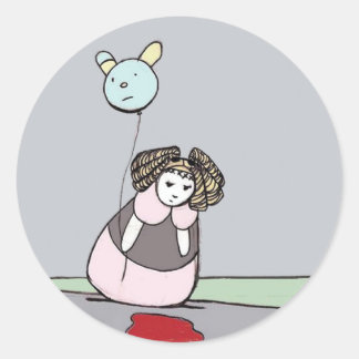 Poppen komen tot leven: Mystery Puddle Ronde Sticker