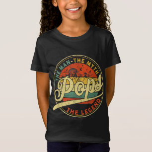 Poppen Man Myth Legend papa Grandpa Gift ID T-shirt