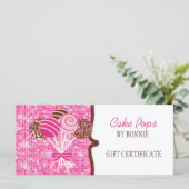 Poppen met roze tang : Cadeaubon (Staand voorkant)