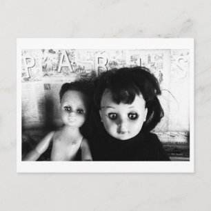 Poppen Portret - Doll zusters Briefkaart