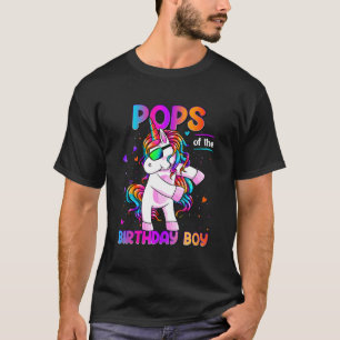 Poppen van de Birthday Boy Dabbing Unicorn Party 1 T-shirt