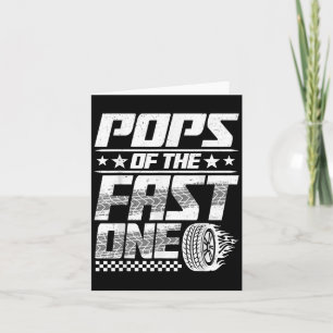 Poppen van de Fast One First Birthday Racing Car F Kaart