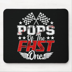 Poppen van de Fast One First Birthday Racing Car F Muismat