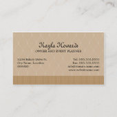 Poppen van rotsrok visitekaartje (Achterkant)