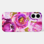 Poppen van roze Paars goudkleurige bloemetjes Case-Mate iPhone Case (Achterkant (horizontaal))