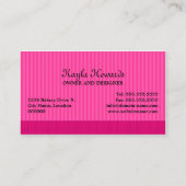 Poppen van whisky visitekaartje (Achterkant)