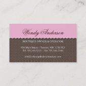 Poppen Visitekaartjes (Achterkant)