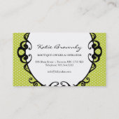 Poppen Visitekaartjes (Achterkant)