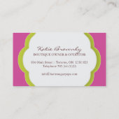 Poppen Visitekaartjes (Achterkant)