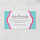 Poppen Visitekaartjes (Achterkant)