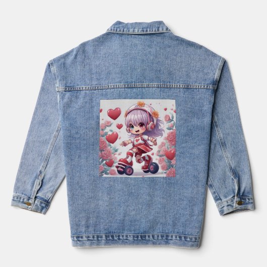 poppenhart denim jacket (Achterkant)