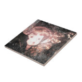 poppenhoofd tegeltje (Zijkant)