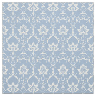 Poppenschaal Renaissance Damask, hemelsblauw Stof