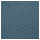 Poppenschaal Renaissance Damask, Pruisisch blauw Stof (Swatch)