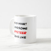 poppenspeler, geweldige koffiemok (Voorkant links)