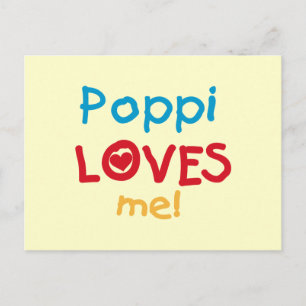 Poppi Loves Me T-shirts en geschenken Briefkaart