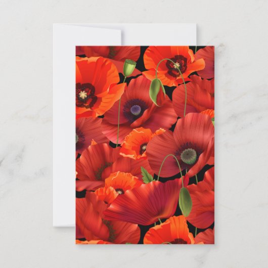 Poppie Bedankkaart (Voorkant)