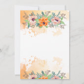 Poppie de nacht voor het repetitieve diner kaart (Achterkant)